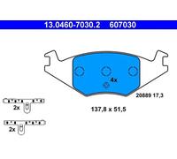 ATE Brake pad set excl. wear warning contact 13.0460-7030.2 Brake pads,Brake pad set, disc brake VW,SEAT,GOLF II (19E, 1G1),Jetta II (19E, 1G2, 165)
