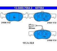 ATE 13.0460-7064.2 Brake pad set