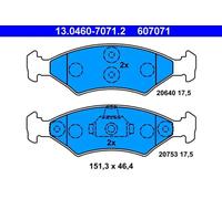 Brake pads 13.0460-7071.2 ATE for FORD MAZDA