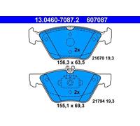 Brake pads 13.0460-7087.2 ATE for MERCEDES-BENZ CHRYSLER