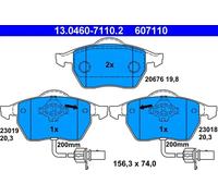 Brake pads 13.0460-7110.2 ATE for AUDI VW SKODA SEAT
