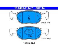 Brake pads 13.0460-7114.2 ATE for FIAT PUNTO PUNTO Van PUNTO Convertible