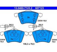 Brake pads 13.0460-7123.2 ATE for VW TRANSPORTER / CARAVELLE Mk IV Bus