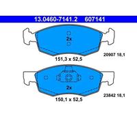 Brake pads 13.0460-7141.2 ATE for FIAT DOBLO MPV DOBLO Box Body/MPV