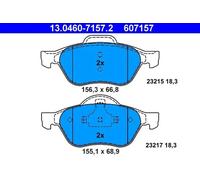 Brake pads 13.0460-7157.2 ATE for RENAULT LAGUNA II LAGUNA II Sport Tourer