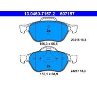 ATE Brake Pad Set 13.0460-7157.2 for Renault Laguna II (Grandtour / Sport Tourer)