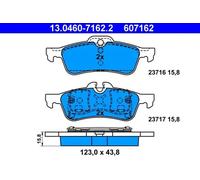 ATE 13.0460-7162.2 Brake pad set