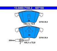 ATE Brake Pad Set 13.0460-7166.2 for Audi A6/S6 C5 Allroad (3.0L)