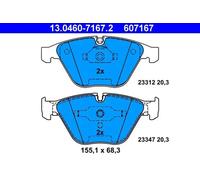 Brake pads 13.0460-7167.2 ATE for BMW 1 Coupe 7 5 5 Touring 6 6 Convertible 3