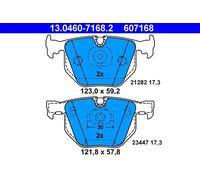 DISC BRAKE PADS SET FOR BMW 7 E65 E66 E67 M57 D30 N62 B36 A M54 B30 ATE