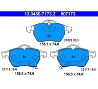 Brake pads 13.0460-7173.2 ATE for SAAB OPEL