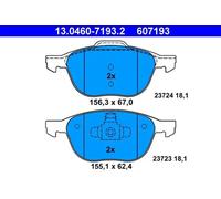 Brake pads 13.0460-7193.2 ATE for FORD MAZDA VOLVO