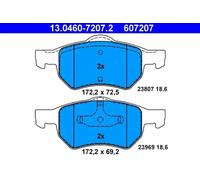 ATE 13.0460-7207.2 Brake pad set