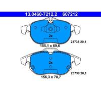 ATE 13.0460-7212.2 Brake pad set