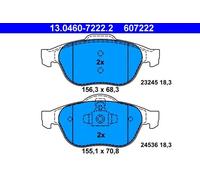 ATE 13.0460-7222.2 Brake pad set