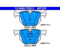Series Brake Pads 607225 13.0460-7225 Set Pills Brakes