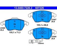 Brake pads 13.0460-7226.2 ATE for AUDI TT TT Roadster A1 A1 Sportback