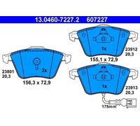 Brake pads 13.0460-7227.2 ATE for SEAT VW AUDI