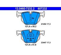 Brake pads 13.0460-7232.2 ATE for BMW X5 X6