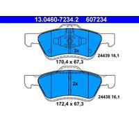 ATE 13.0460-7234.2 Brake pad set