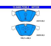 ATE 13.0460-7238.2 Brake pad set