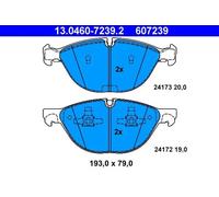 ATE 13.0460-7239.2 Brake pad set