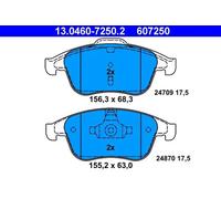 Brake pads 13.0460-7250.2 ATE for RENAULT LATITUDE LAGUNA III LAGUNA Coupe