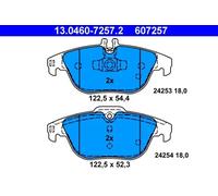 ATE Brake pad set 13.0460-7257.2 prepared for wear indicator, excl. wear warning contact MERCEDES-BENZ: C-Class Saloon, C-Class T-modell
