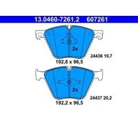 ATE Brake Pads 13.0460-7261.2 – Disc Brake Set for BMW 7/X6/X5/5 Gran Turismo