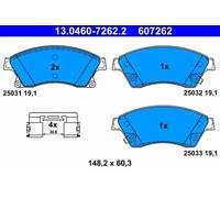 Brake Pad Set, disc brake ATE 13.0460-7262.2 for OPEL ASTRA J GTC 1.4 2011-2018