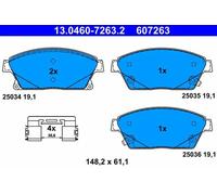 BRAKE PAD SET DISC BRAKE 13.0460-7263.2 FOR OPEL ASTRA/J/Sports/Tourer/GTC/Van