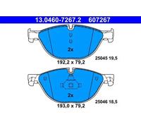 Brake pads 13.0460-7267.2 ATE for BMW 5 6 Coupe 7 5 Touring 6 Convertible