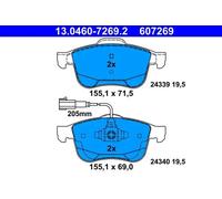 ATE 13.0460-7269.2 Brake pad set