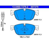 Brake pads 13.0460-7279.2 ATE for PEUGEOT CITROËN DS