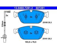 Brake pads 13.0460-7281.2 ATE for AUDI A8 D4 Q5