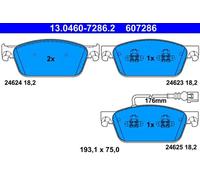 Brake pads 13.0460-7286.2 ATE for VW TRANSPORTER / CARAVELLE Mk V Bus