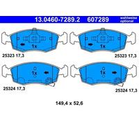 BRAKE PAD SET DISC BRAKE 13.0460-7289.2 FOR FIAT 500 PANDA/VAN LANCIA 1.2L 4cyl
