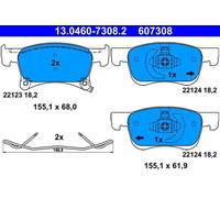 Brake Pad Set, disc brake for OPEL VAUXHALL:ADAM,CORSA E,CORSA Mk IV 1605281