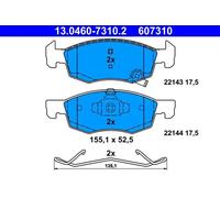 Brake pads 13.0460-7310.2 ATE for OPEL CORSA E CORSA E Hatchback Van