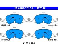 ATE 13.0460-7312.2 Brake pad set