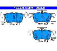 ATE 13.0460-7320.2 Brake pad set