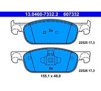 Brake pads 13.0460-7332.2 ATE for DACIA RENAULT