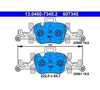 FRONT BRAKE PAD SET DISC BRAKE FITS: BMW 7 730 I LI/725 D LD/730 I.BMW 5 530