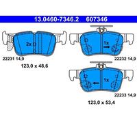 Brake pads 13.0460-7346.2 ATE for FORD FORD USA