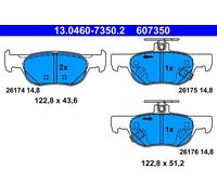 Brake pads 13.0460-7350.2 ATE for MAZDA 3 Hatchback 3 Saloon CX-30 MX-30