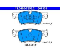 Brake pads 13.0460-7353.2 ATE for PEUGEOT OPEL CITROËN TOYOTA