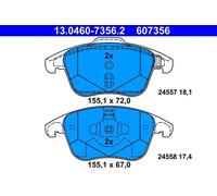 ATE 13.0460-7356.2 Brake pad set