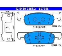 Fits ATE 13.0460-7358.2 BRAKE PADS. DACIA P. LOGAN/SANDERO 0.9-1.6 12- UK Stoc