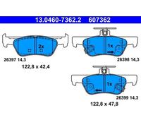 ATE 13.0460-7362.2 Brake pad set