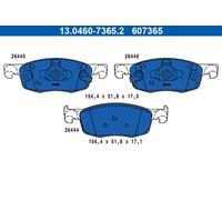 ATE 13.0460-7365.2 Brake pad set